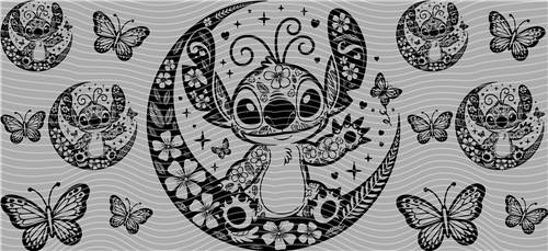 16oz black and white-B 61